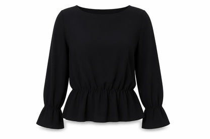 Kate collection Womens Black   Basic Blouse Size 2XL