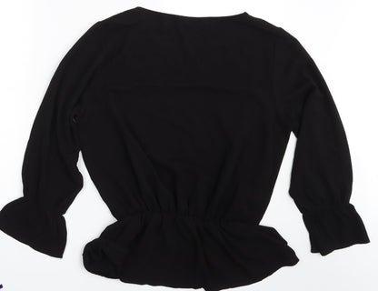 Kate collection Womens Black   Basic Blouse Size 2XL