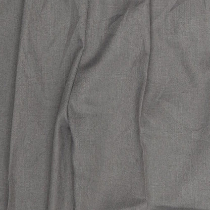 Womens UK Size One Size Preworn Regular Fit Dress Pants Grey Trousers