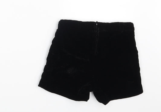 H&M Girls Black   Chino Shorts Size 6-7 Years