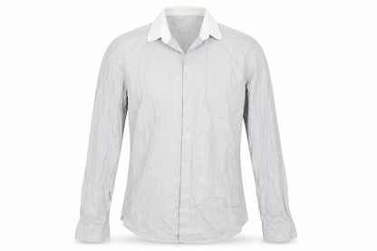 Mens UK Size 15.5 NEXT Grey  Button-Up Long Sleeve Casual Shirt