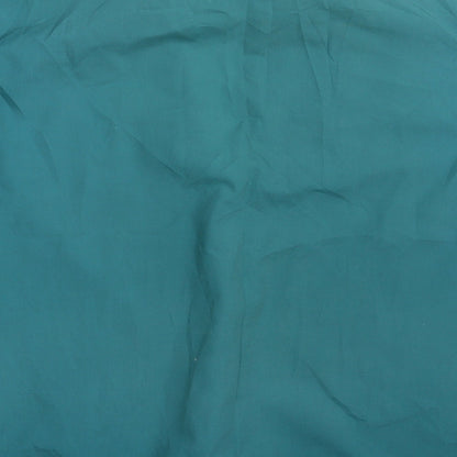 Mens UK Size 17 M&S Green  Button-Up Short Sleeve Casual Shirt