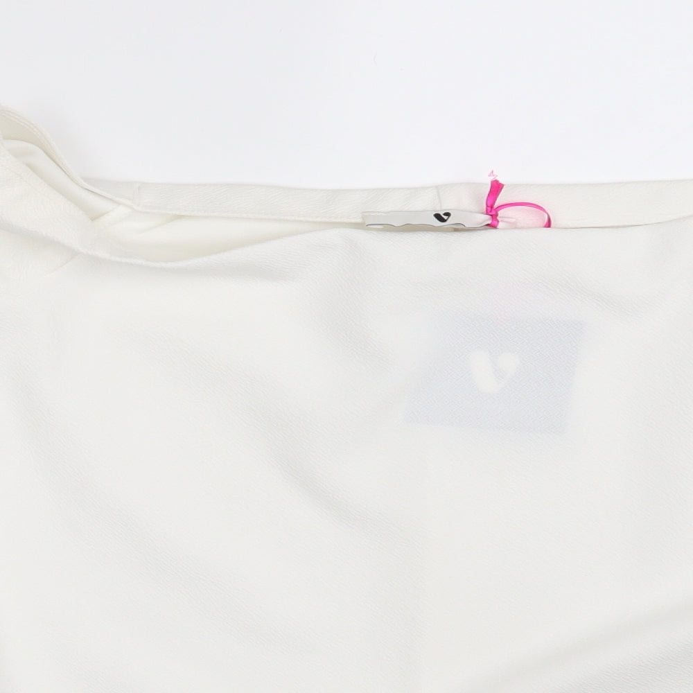 Womens UK Size 14 Very Ivory Basic Blouse