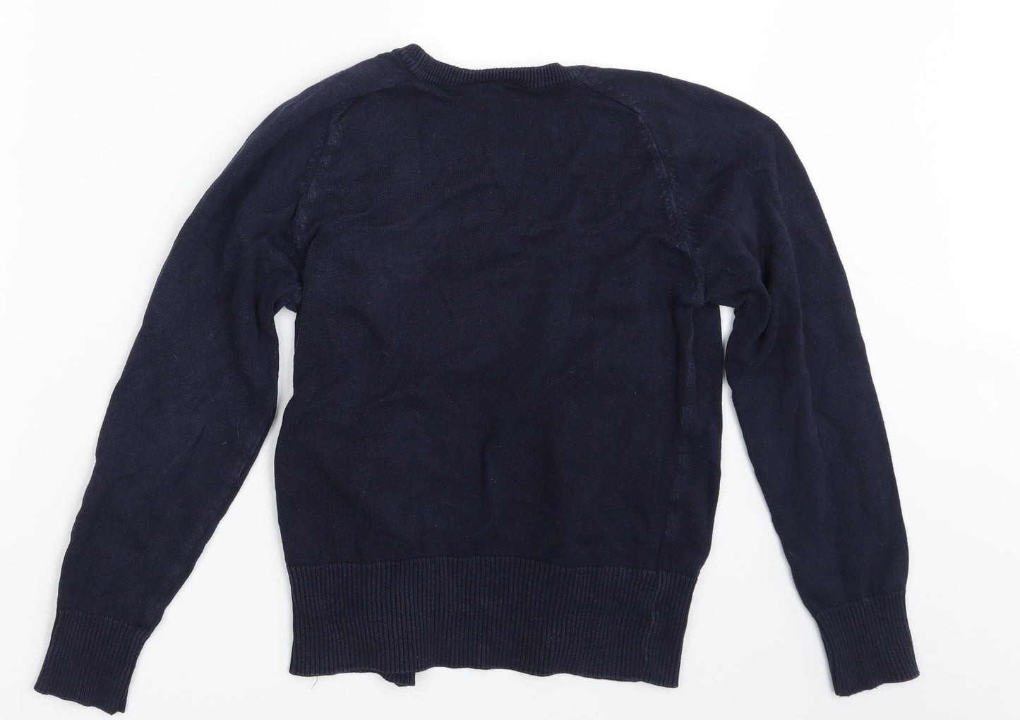 Womens UK Size One Size Preworn Blue Cape Jumper
