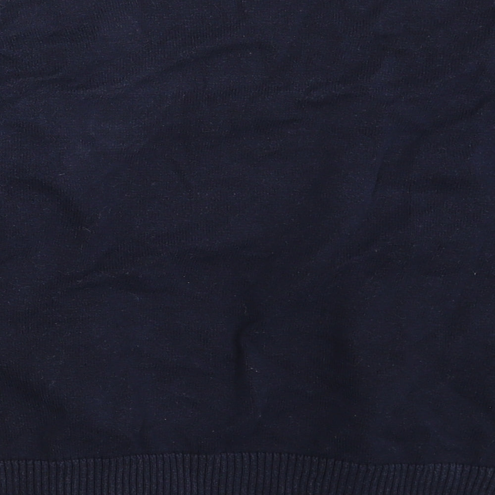 Womens UK Size One Size Preworn Blue Cape Jumper