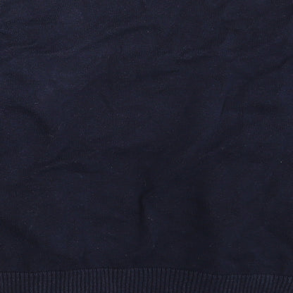 Womens UK Size One Size Preworn Blue Cape Jumper