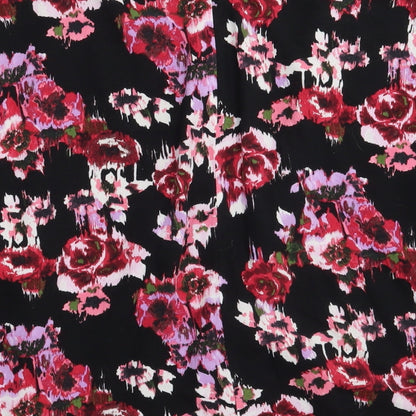 F&F Womens Black Floral  Basic Blouse Size S