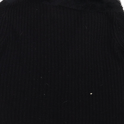 Womens UK Size S New Look Black Cardigan Jumper