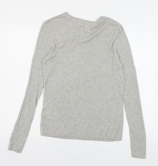 Womens UK Size M H&M Grey Pullover Jumper