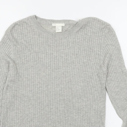 Womens UK Size M H&M Grey Pullover Jumper