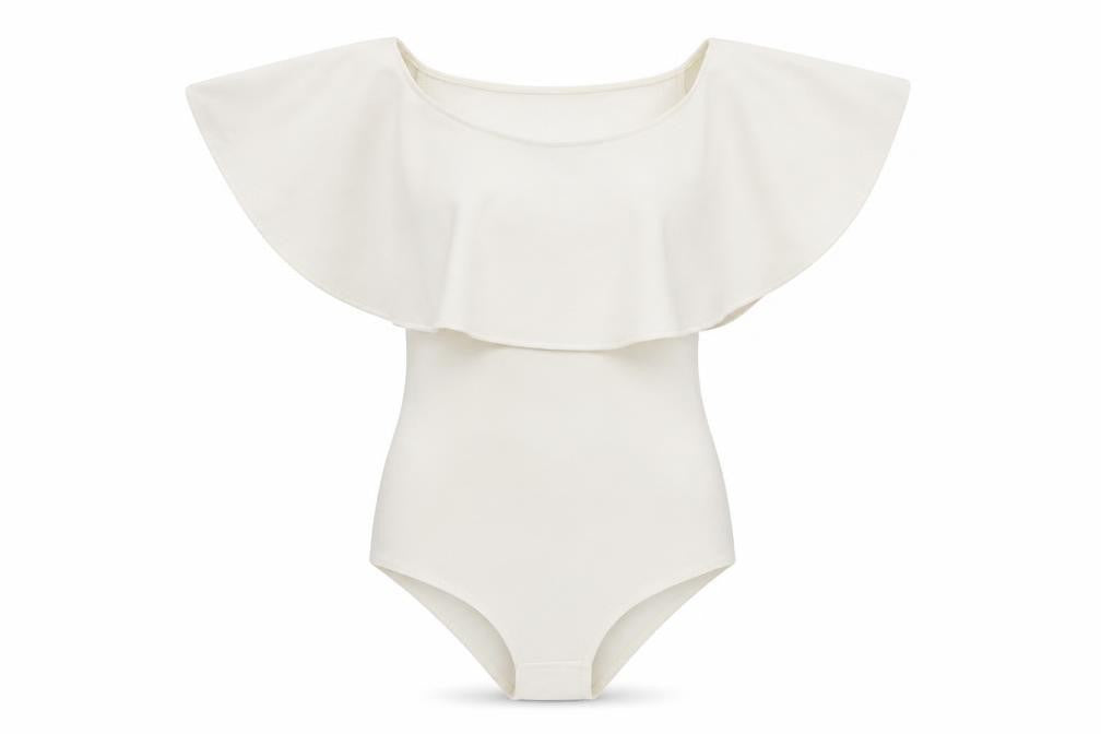 Womens UK Size 8 Misspap One-Piece White Bodysuit