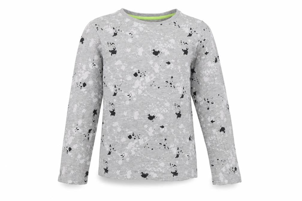 Matalan Boys Grey  Jersey Basic T-Shirt Size 9 Years  - Paint Splat