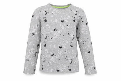Matalan Boys Grey  Jersey Basic T-Shirt Size 9 Years  - Paint Splat