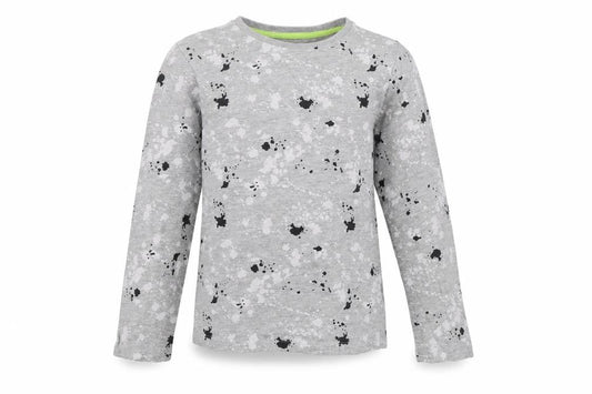 Matalan Boys Grey  Jersey Basic T-Shirt Size 9 Years  - Paint Splat