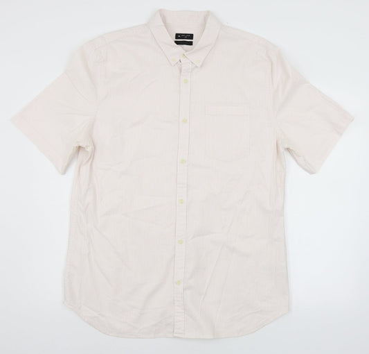 Mens UK Size 2XL New Look Pink  Button-Up Short Sleeve Casual Shirt
