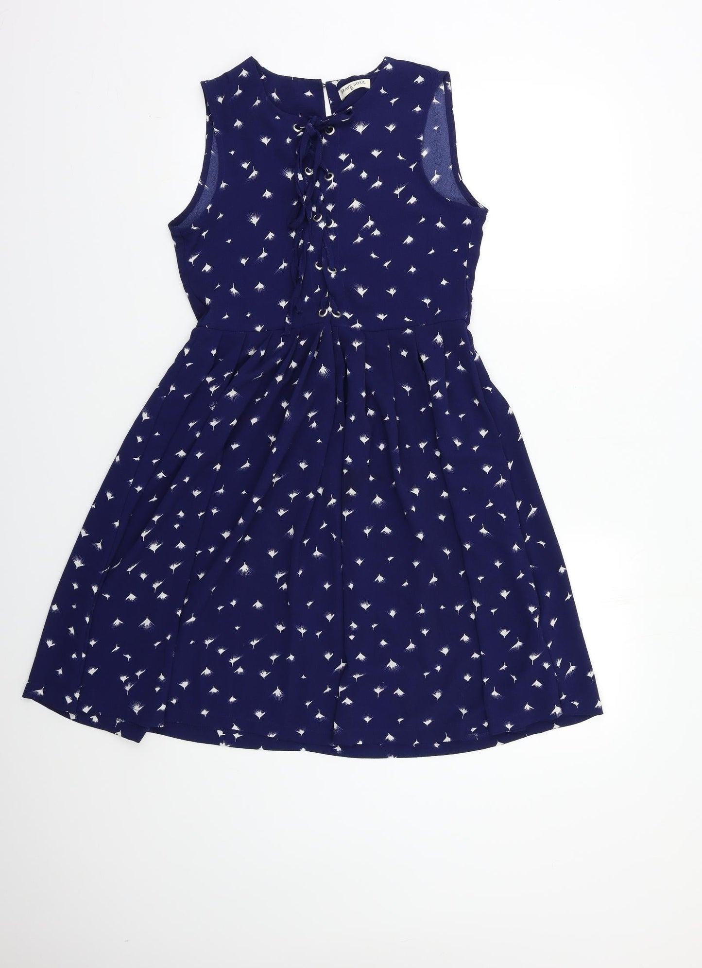 Brave Soul Womens Blue Floral  Shift  Size XS