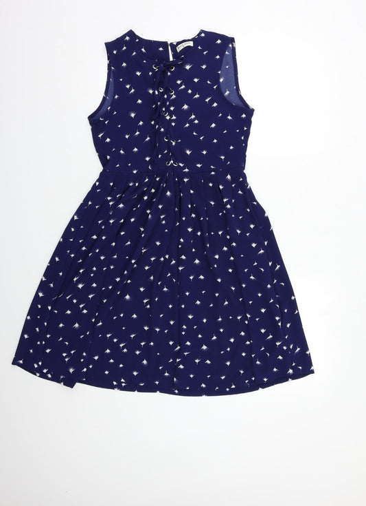 Brave Soul Womens Blue Floral  Shift  Size XS