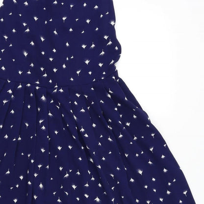 Brave Soul Womens Blue Floral  Shift  Size XS