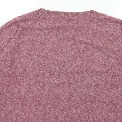 VERO MODA Mens Red  Knit Pullover Jumper Size L