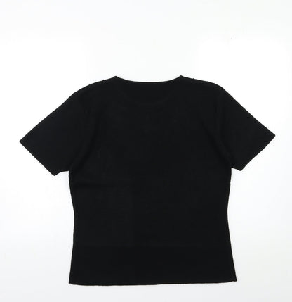 Womens UK Size 10 Berkertex Black Pullover Jumper