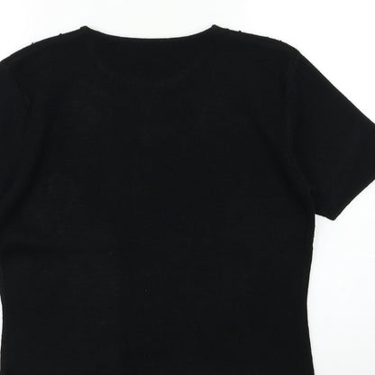 Womens UK Size 10 Berkertex Black Pullover Jumper