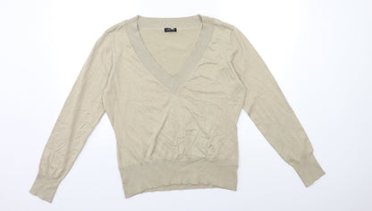 Womens UK Size 16 F&F Beige Pullover Jumper