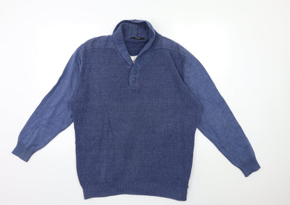 George Mens Blue  Knit Pullover Jumper Size XL