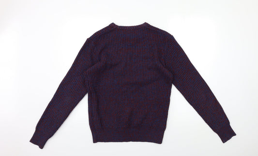 Cedar Wood State Mens Blue  Lace Pullover Jumper Size S