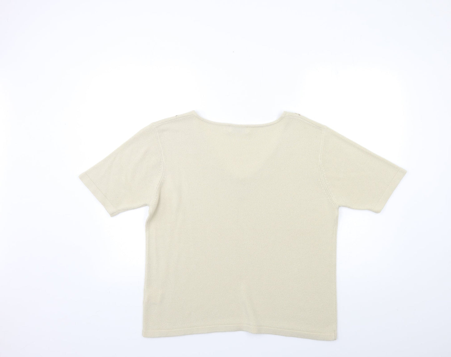 Womens UK Size M Bonmarché Beige Pullover Jumper