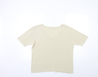 Womens UK Size M Bonmarché Beige Pullover Jumper