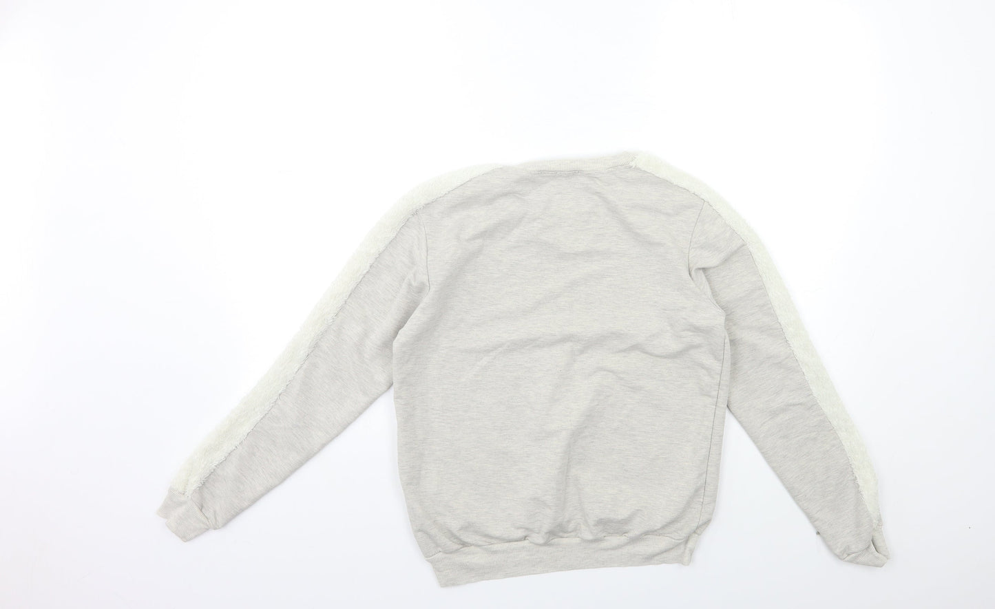 Boohoo Womens Grey   Pullover Sweatshirt Size 8