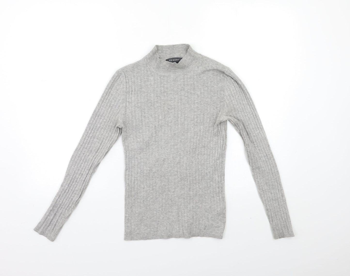 Primark Womens Grey  Knit Pullover Jumper Size 10