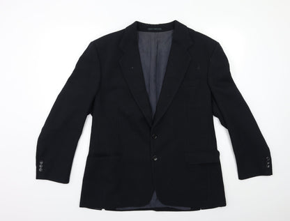 Etiquette Mens Black   Jacket Suit Jacket Size 40