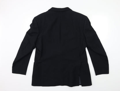 Etiquette Mens Black   Jacket Suit Jacket Size 40