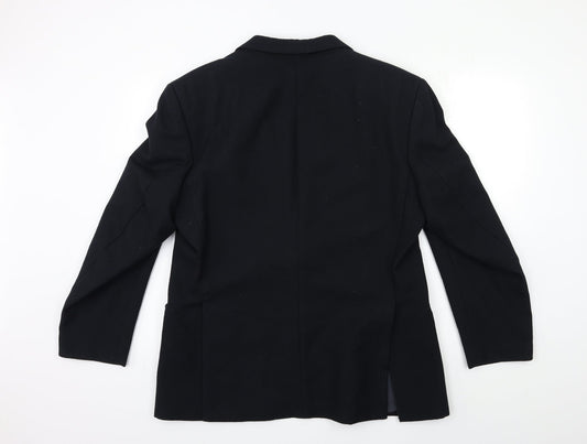 Etiquette Mens Black   Jacket Suit Jacket Size 40