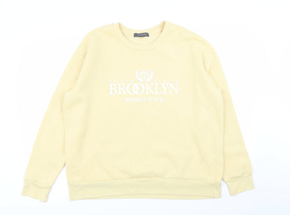 Primark Womens Yellow   Pullover Jumper Size 14