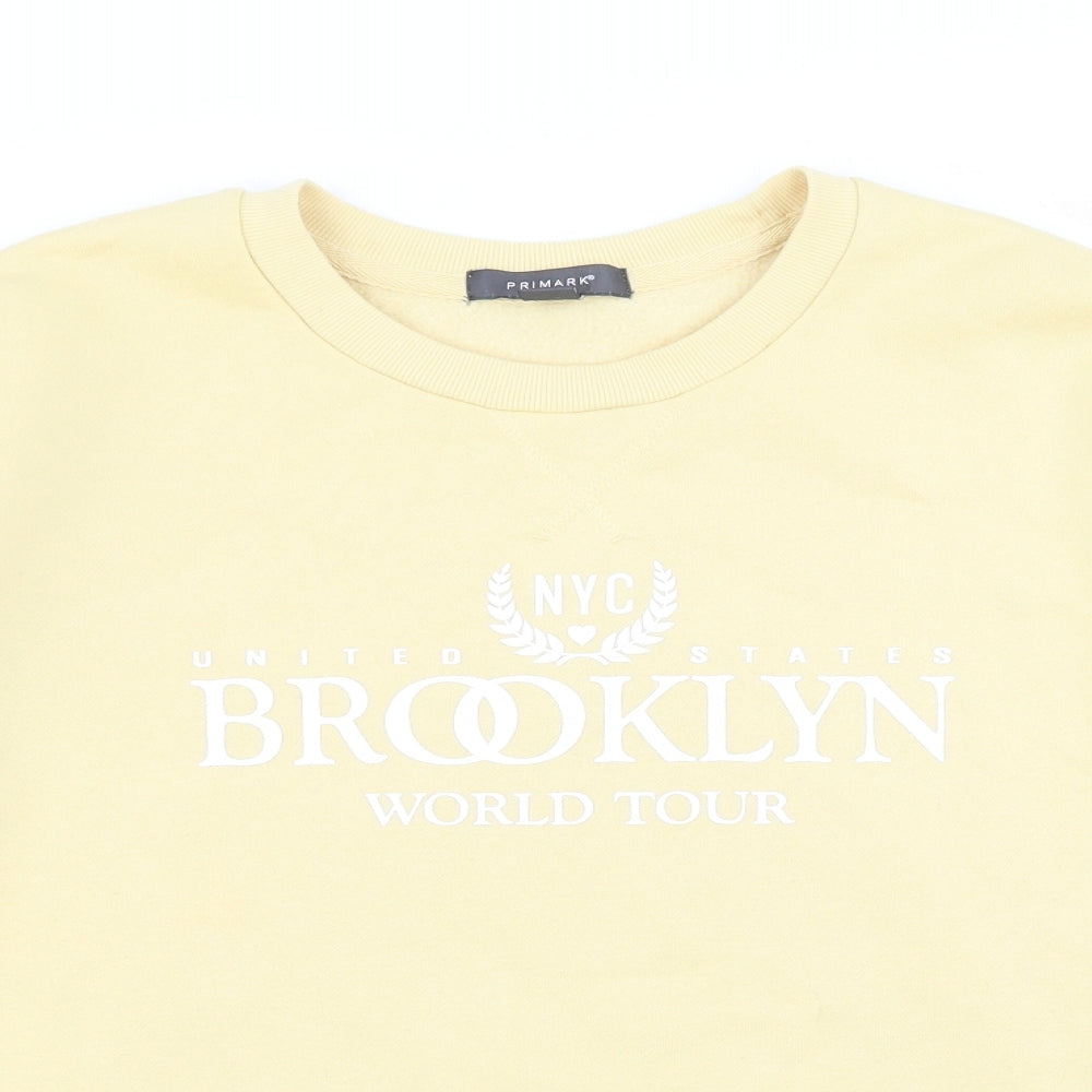 Primark Womens Yellow   Pullover Jumper Size 14