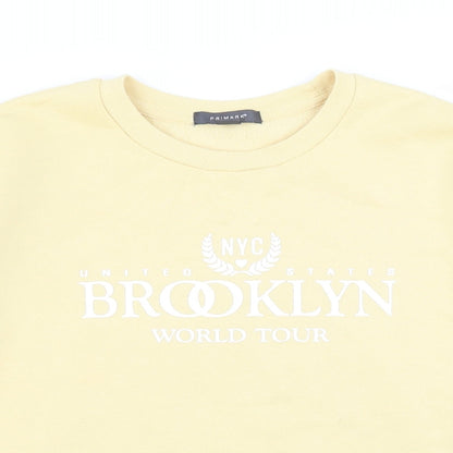 Primark Womens Yellow   Pullover Jumper Size 14