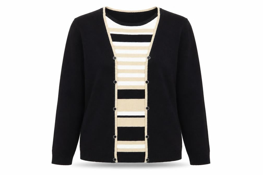 Mind Flower Womens Multicoloured Striped  Pullover Jumper Size M  - top/jumper