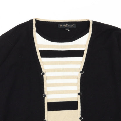 Mind Flower Womens Multicoloured Striped  Pullover Jumper Size M  - top/jumper