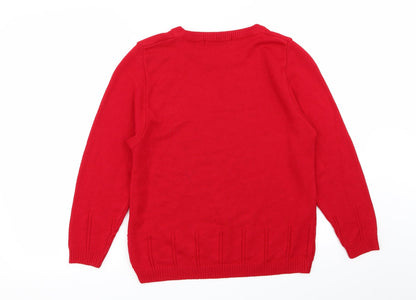 Pure & Natural Womens Red   Pullover Jumper Size M