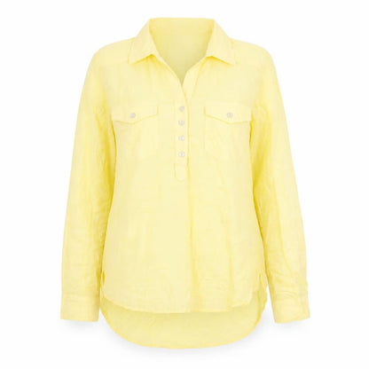OBR Womens Yellow   Basic Blouse Size 4