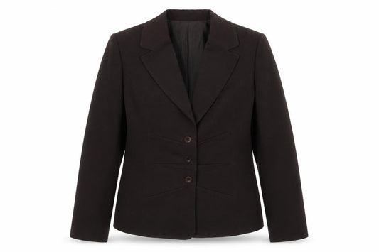 Front view of alex& co women’s brown jacket blazer, size UK 14