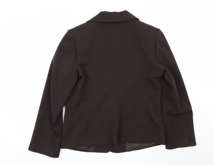alex& co Womens Brown   Jacket Blazer Size 14