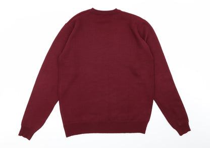 pierre roche Mens Red   Pullover Jumper Size M