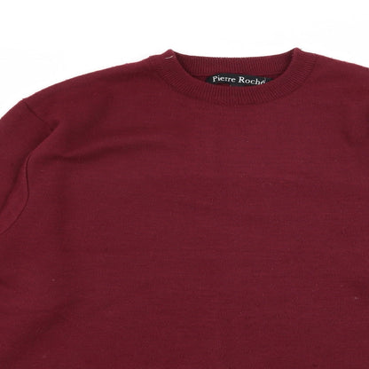 pierre roche Mens Red   Pullover Jumper Size M