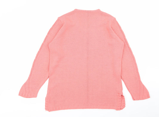 Daxon Womens Pink   Pullover Jumper Size 14