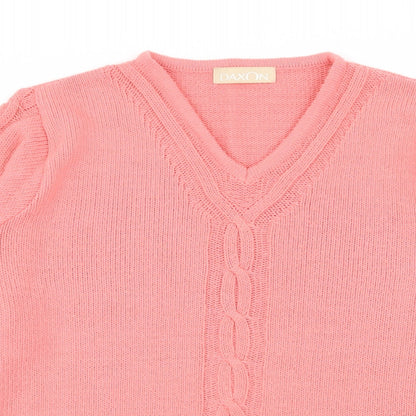 Daxon Womens Pink   Pullover Jumper Size 14
