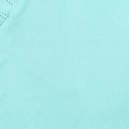 Damart Womens Green Geometric  Cardigan Jumper Size 14