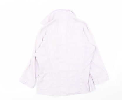 Womens UK Size 10 M&S Purple Basic Blouse